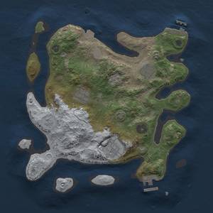 Thumbnail Rust Map: Procedural Map, Size: 3000, Seed: 2057485267, 12 Monuments