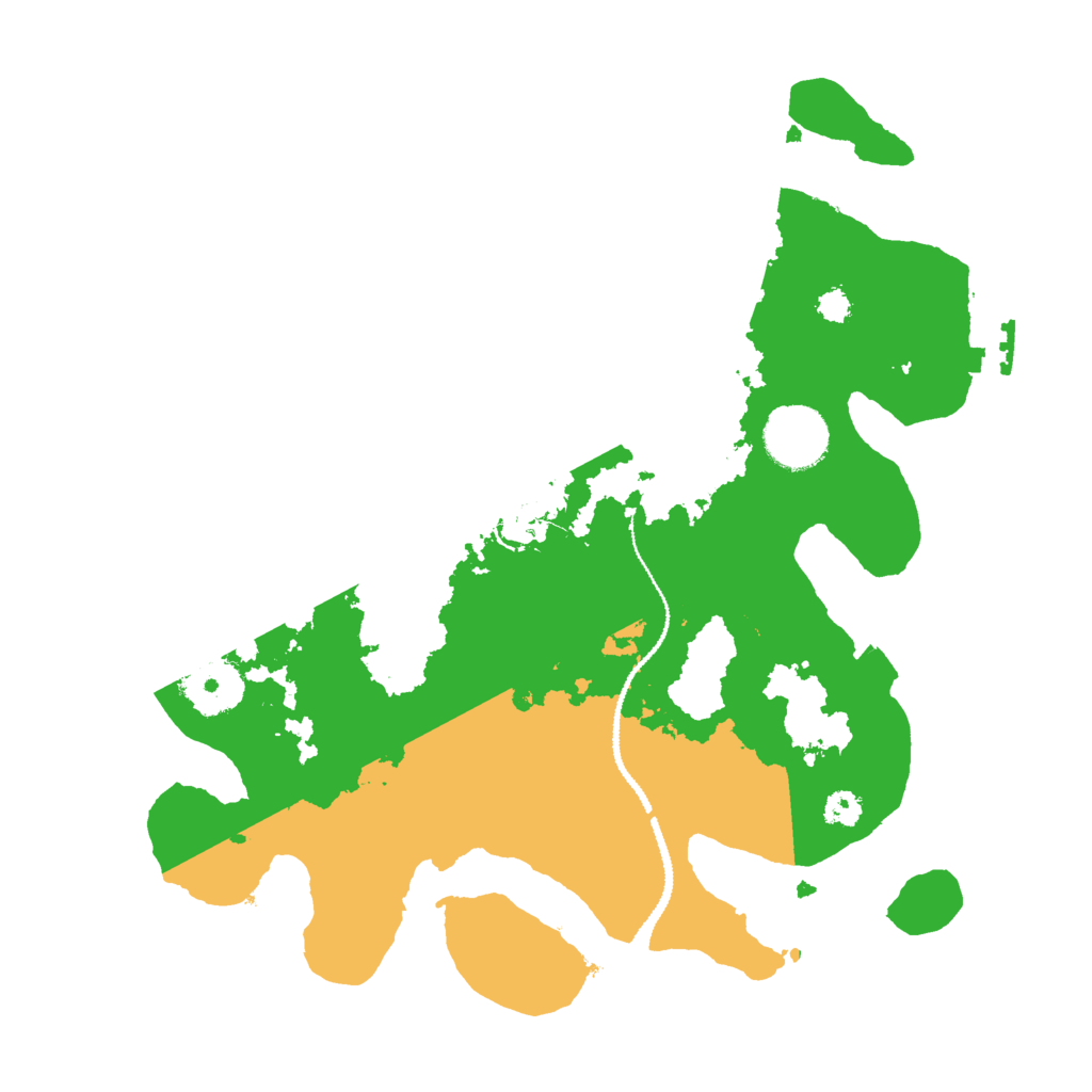 Biome Rust Map: Procedural Map, Size: 3000, Seed: 1518495477