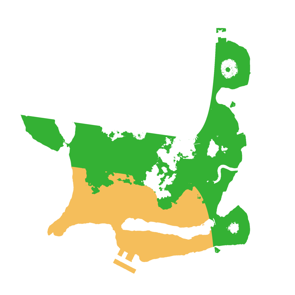 Biome Rust Map: Procedural Map, Size: 2500, Seed: 234233