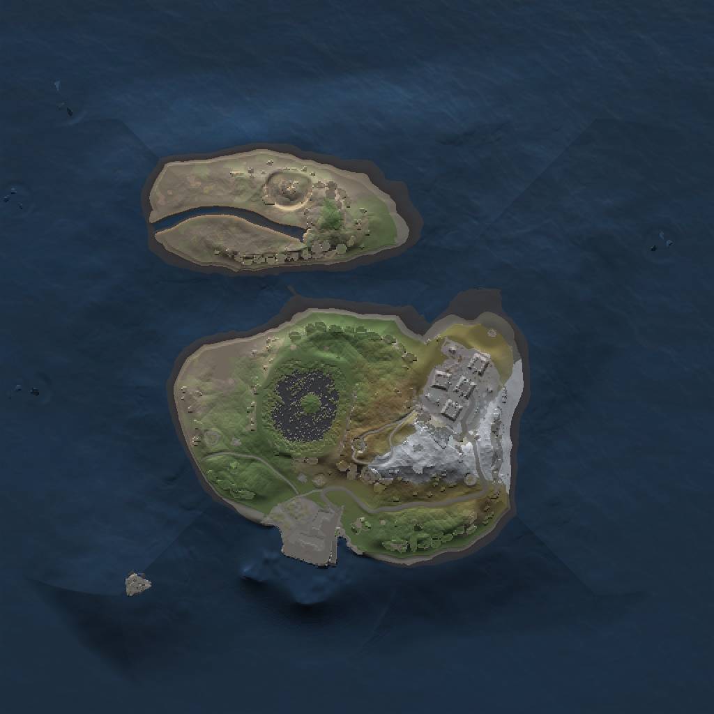 Rust Map: Procedural Map, Size: 1500, Seed: 1316313141, 4 Monuments