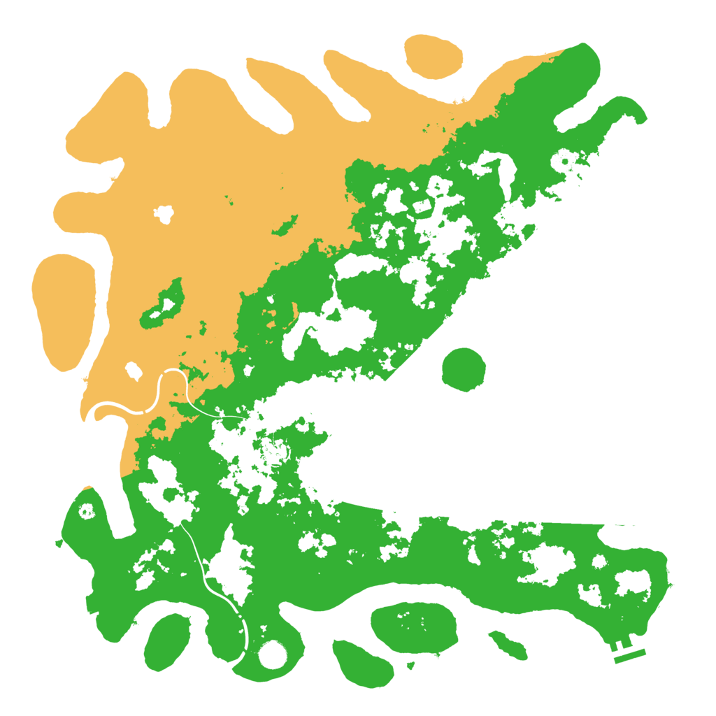 Biome Rust Map: Procedural Map, Size: 4500, Seed: 1059831885