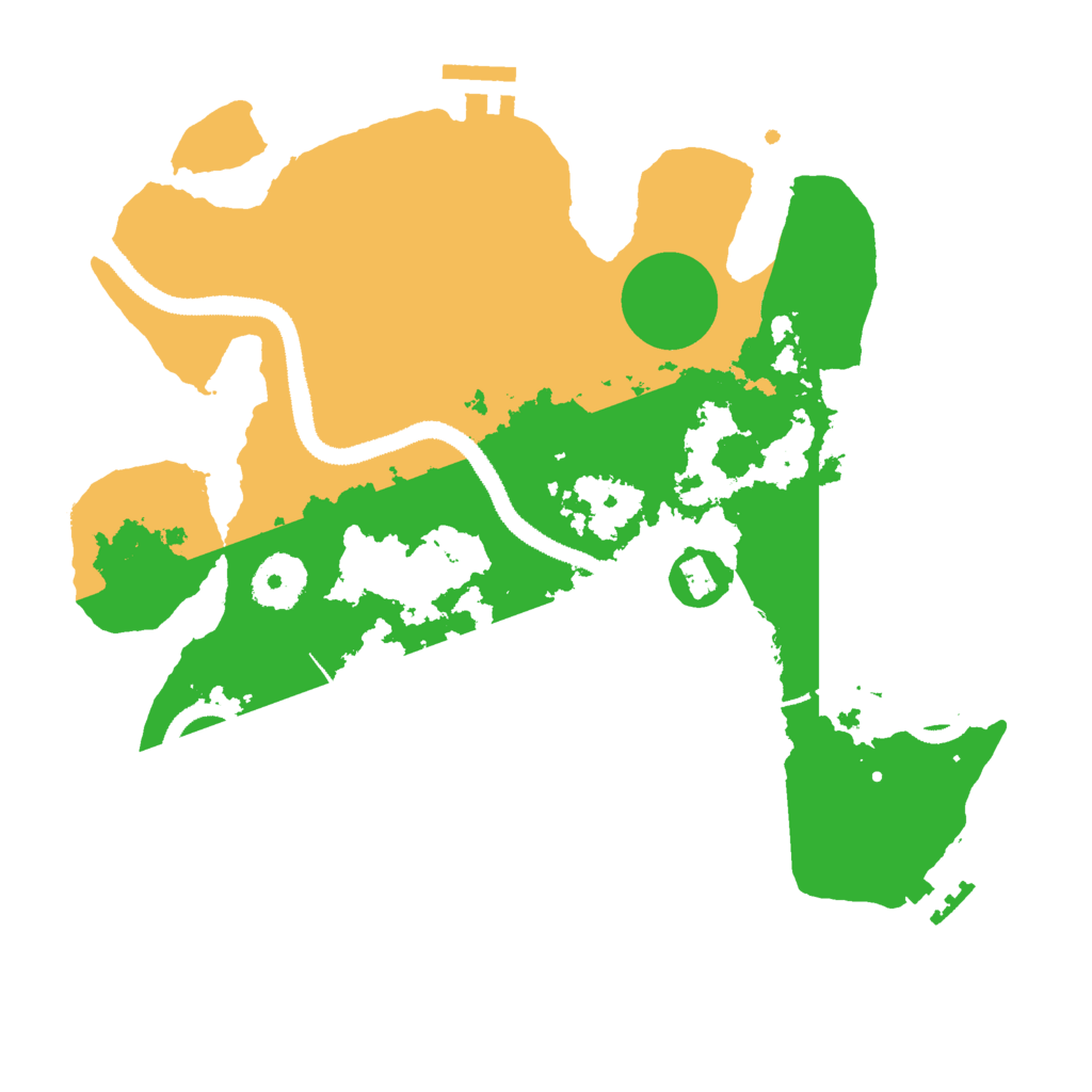 Biome Rust Map: Procedural Map, Size: 3000, Seed: 2108134523