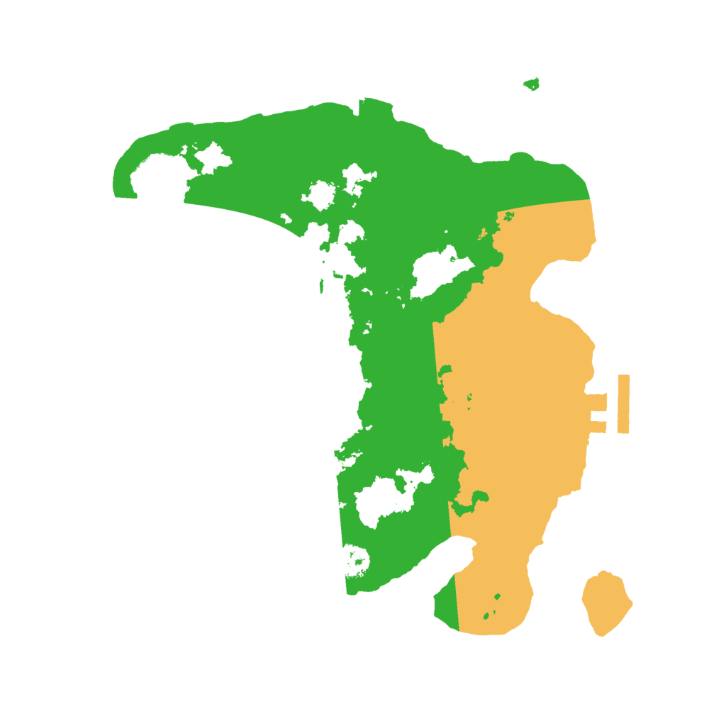 Biome Rust Map: Procedural Map, Size: 2500, Seed: 399840674