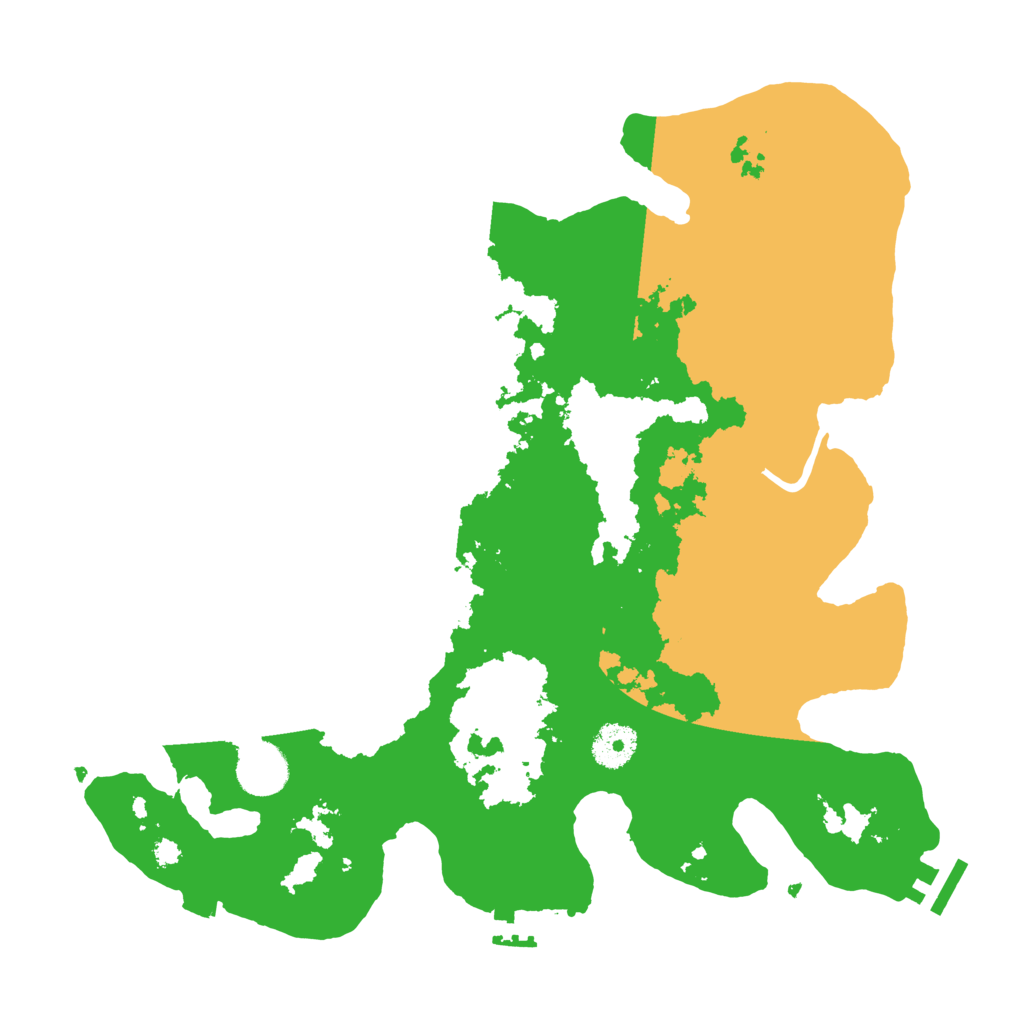 Biome Rust Map: Procedural Map, Size: 3500, Seed: 176984087