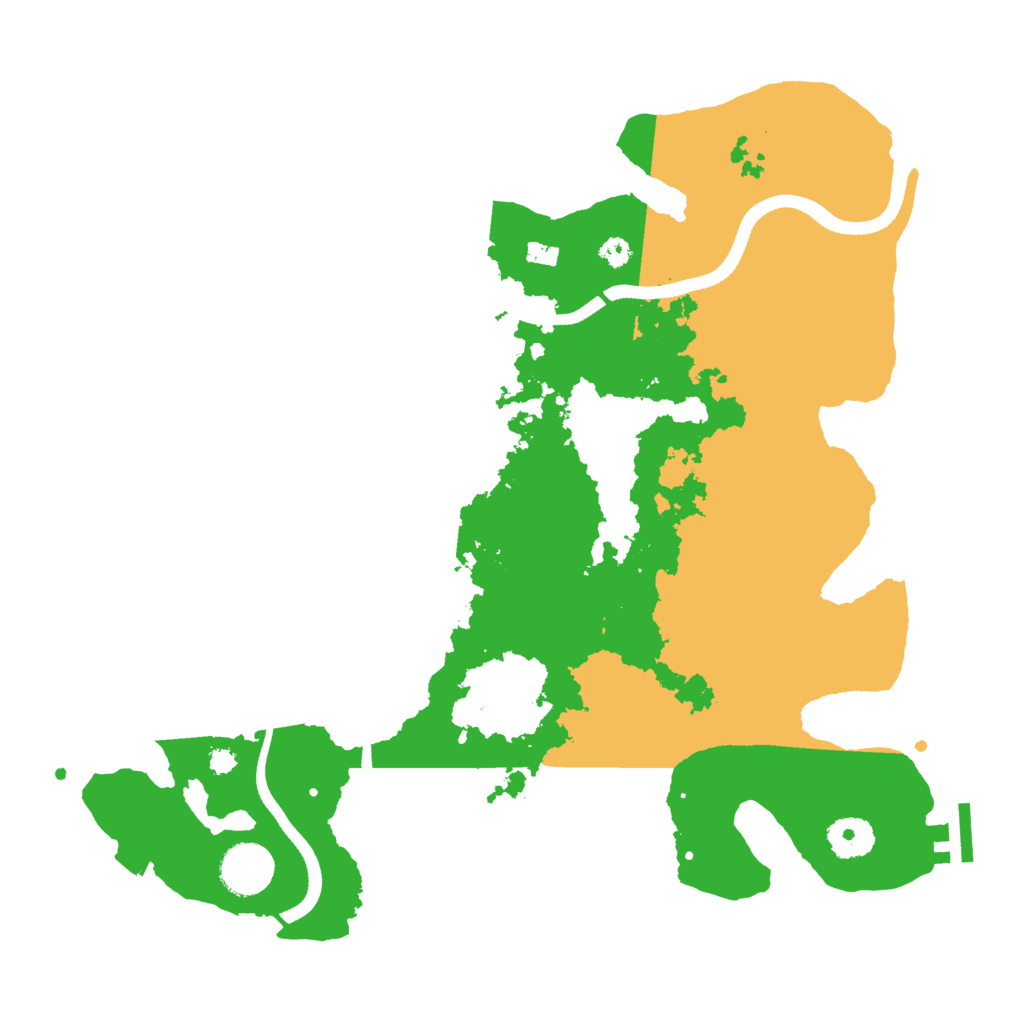 Biome Rust Map: Procedural Map, Size: 3500, Seed: 176984087