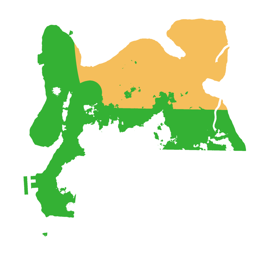 Biome Rust Map: Procedural Map, Size: 3000, Seed: 525