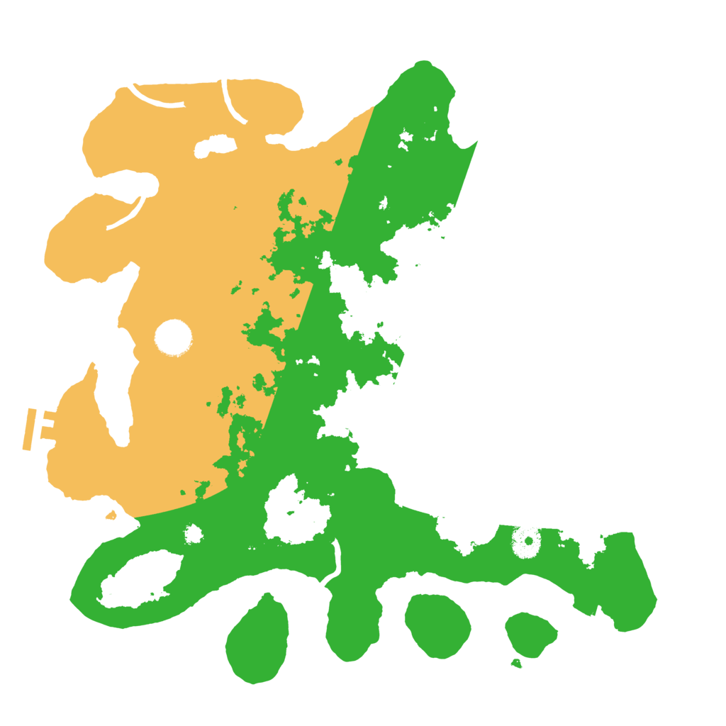 Biome Rust Map: Procedural Map, Size: 3500, Seed: 43558