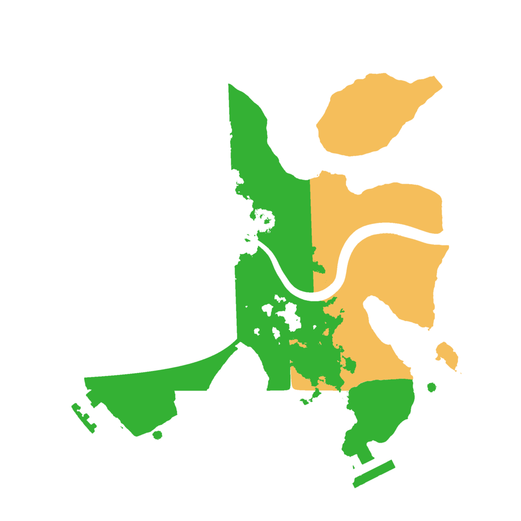 Biome Rust Map: Procedural Map, Size: 2300, Seed: 791783415