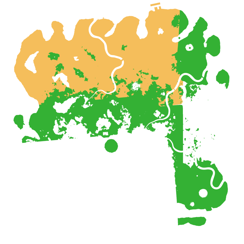 Biome Rust Map: Procedural Map, Size: 5000, Seed: 412642