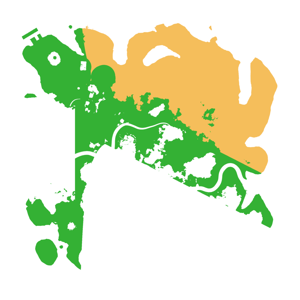 Biome Rust Map: Procedural Map, Size: 3500, Seed: 1117522740