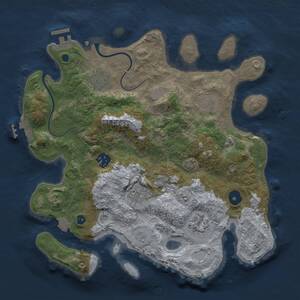 Thumbnail Rust Map: Procedural Map, Size: 3250, Seed: 902682356, 11 Monuments