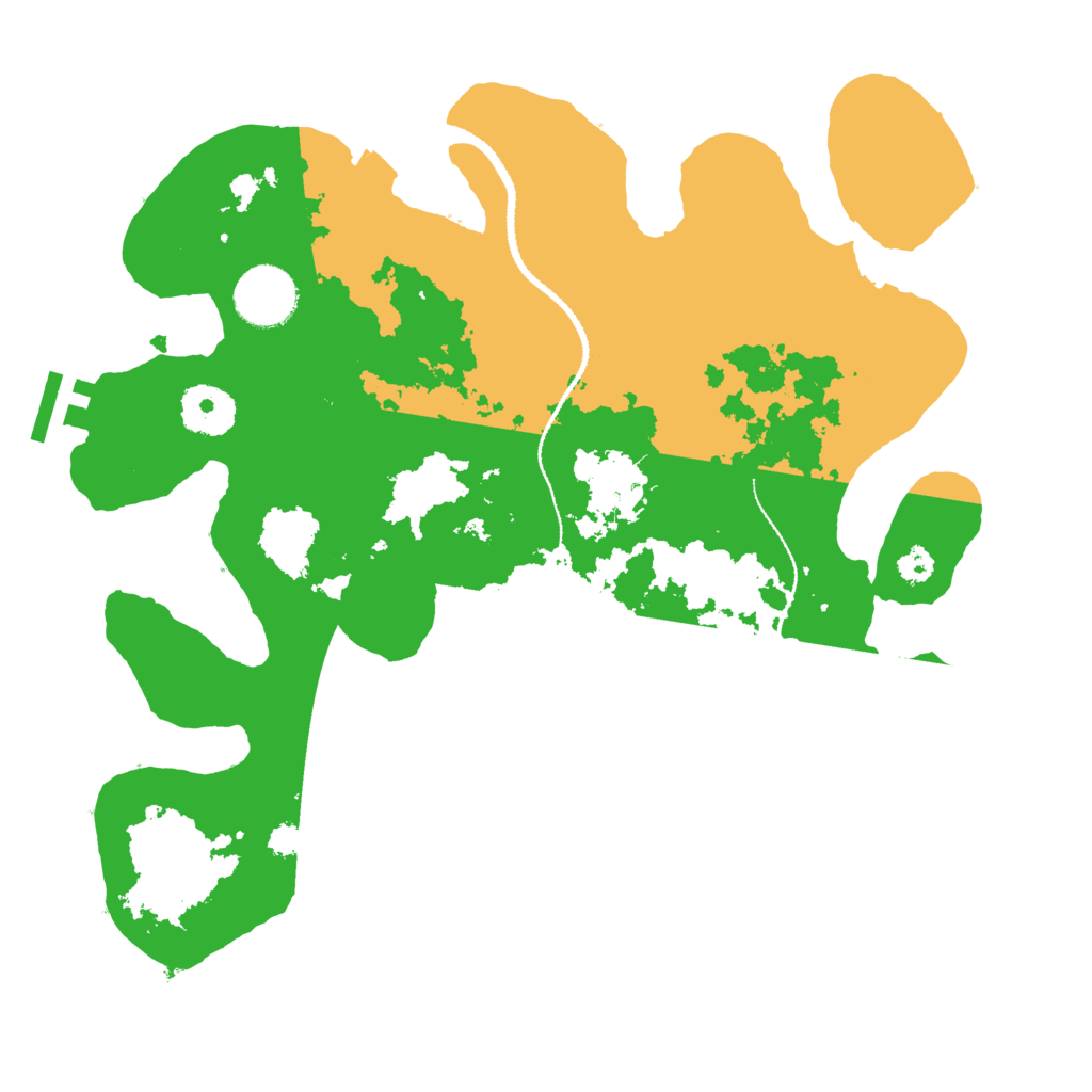 Biome Rust Map: Procedural Map, Size: 3100, Seed: 26584