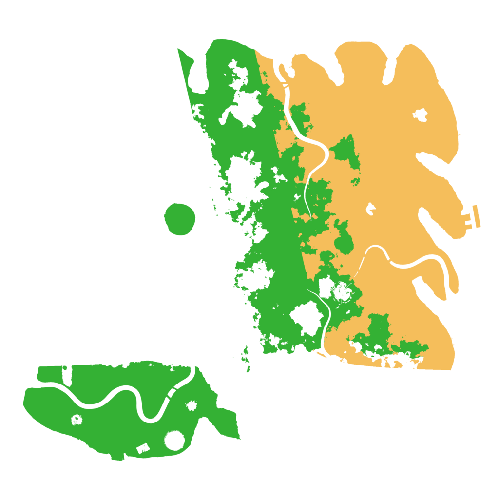 Biome Rust Map: Procedural Map, Size: 4500, Seed: 564300