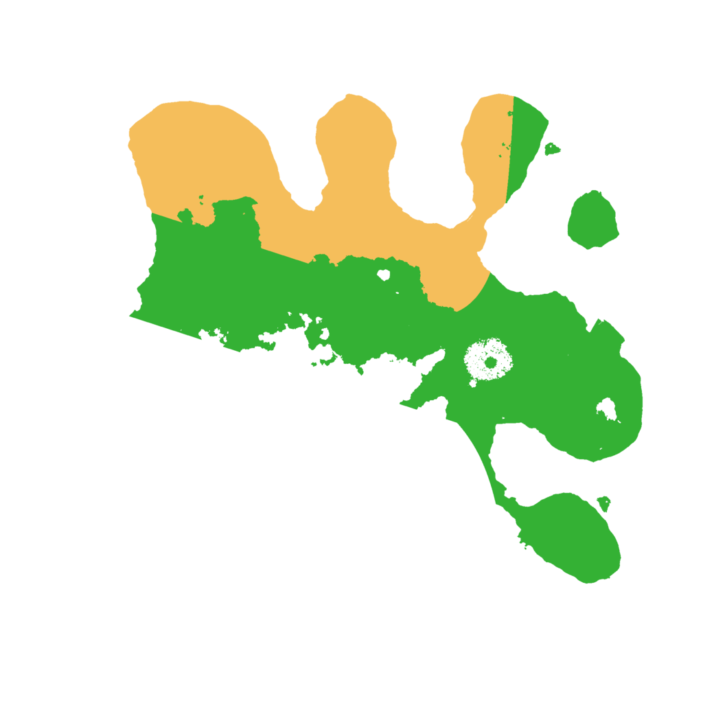 Biome Rust Map: Procedural Map, Size: 2400, Seed: 7