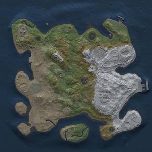 Thumbnail Rust Map: Procedural Map, Size: 3200, Seed: 778378803, 13 Monuments