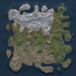 Thumbnail Rust Map: Procedural Map, Size: 4500, Seed: 375478234, 19 Monuments