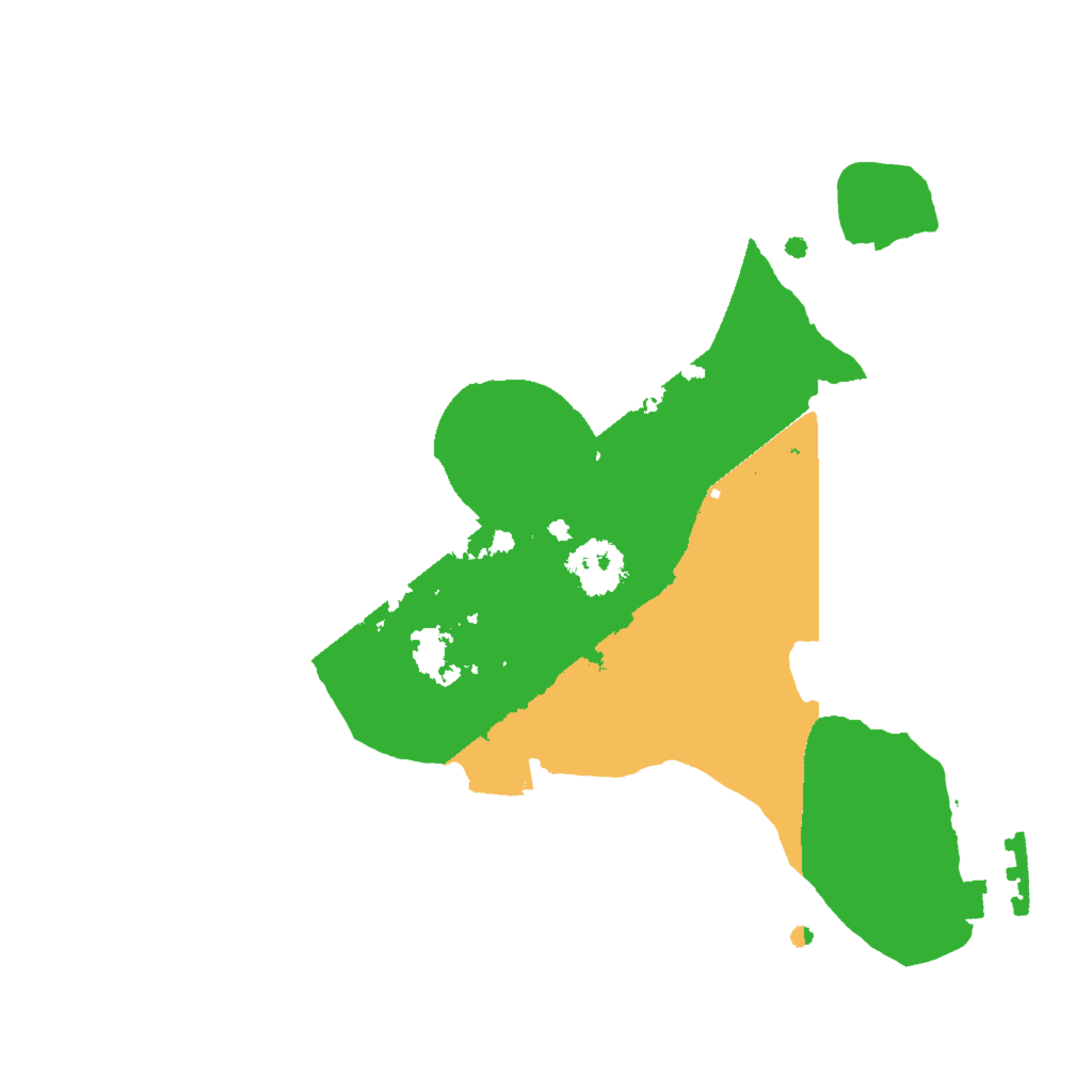 Biome Rust Map: Procedural Map, Size: 2000, Seed: 17999