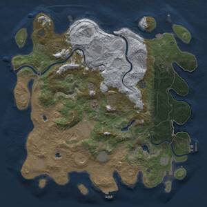 Thumbnail Rust Map: Procedural Map, Size: 4500, Seed: 1816171915, 19 Monuments