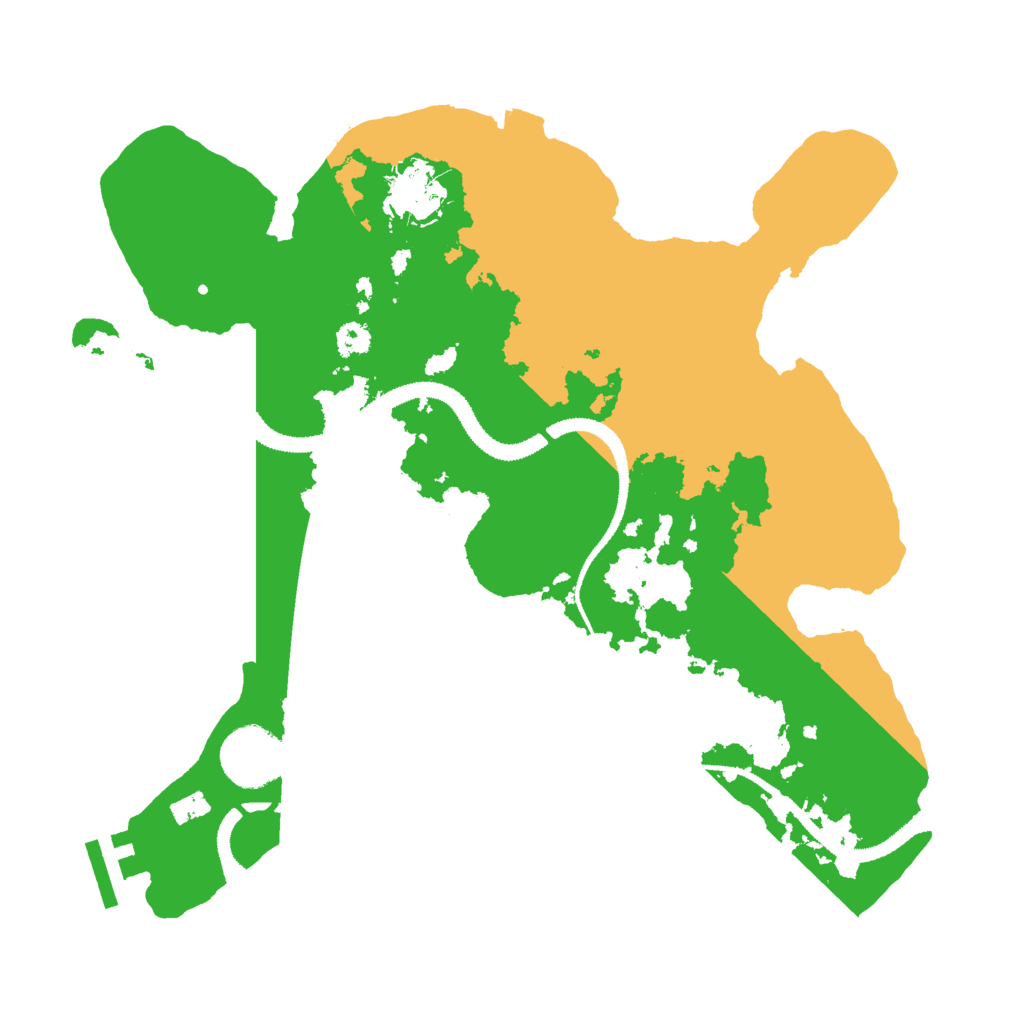 Biome Rust Map: Procedural Map, Size: 3000, Seed: 176539614