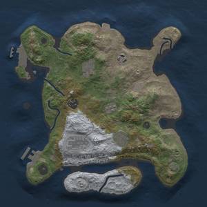 Thumbnail Rust Map: Procedural Map, Size: 3000, Seed: 176539614, 12 Monuments