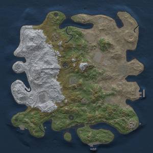 Thumbnail Rust Map: Procedural Map, Size: 4000, Seed: 1443222824, 19 Monuments