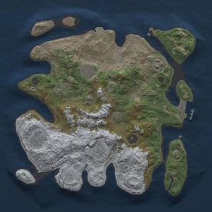 Thumbnail Rust Map: Procedural Map, Size: 3200, Seed: 602471713, 13 Monuments