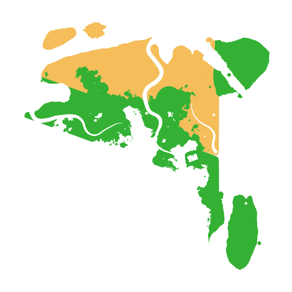 Biome Rust Map: Procedural Map, Size: 3200, Seed: 602471713