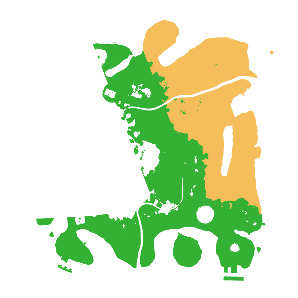 Biome Rust Map: Procedural Map, Size: 3000, Seed: 59383