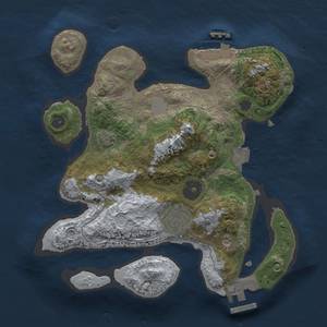 Thumbnail Rust Map: Procedural Map, Size: 2500, Seed: 787847173, 8 Monuments