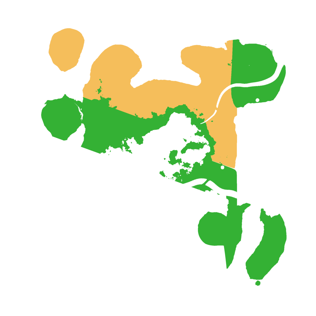 Biome Rust Map: Procedural Map, Size: 2500, Seed: 787847173