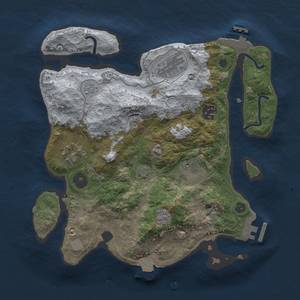 Thumbnail Rust Map: Procedural Map, Size: 3000, Seed: 815726199, 13 Monuments