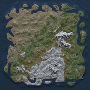 Thumbnail Rust Map: Procedural Map, Size: 6000, Seed: 456430, 19 Monuments