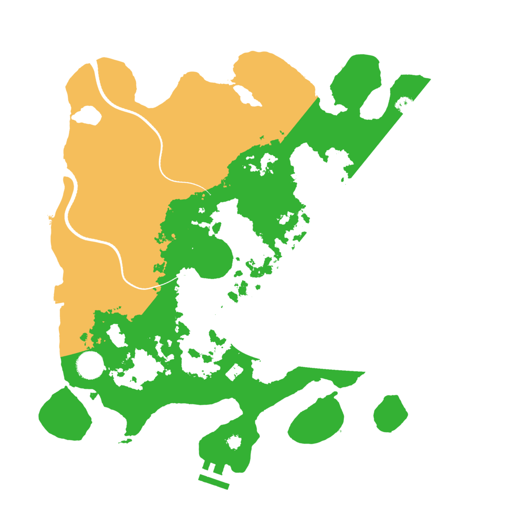 Biome Rust Map: Procedural Map, Size: 3300, Seed: 1118308249