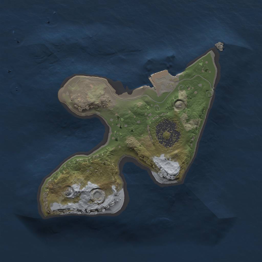 Rust Map: Procedural Map, Size: 1500, Seed: 120, 3 Monuments