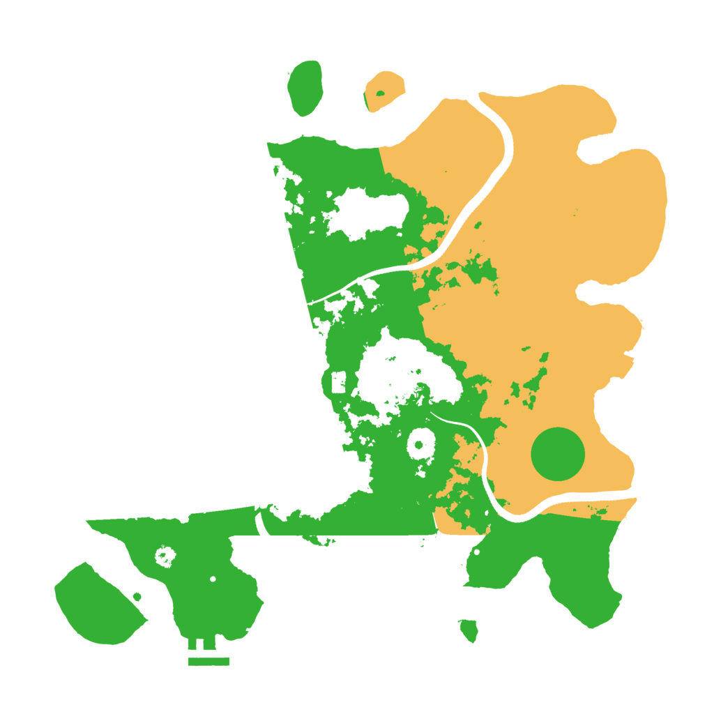 Biome Rust Map: Procedural Map, Size: 3500, Seed: 1972641