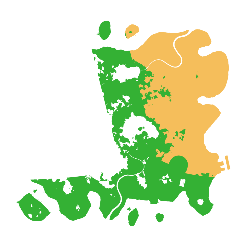 Biome Rust Map: Procedural Map, Size: 3500, Seed: 1972641