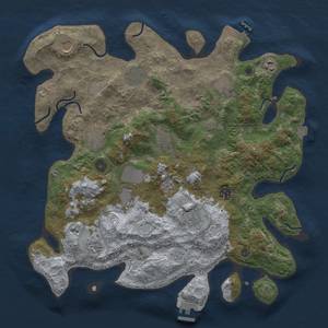 Thumbnail Rust Map: Procedural Map, Size: 4000, Seed: 72325994, 19 Monuments