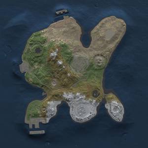 Thumbnail Rust Map: Procedural Map, Size: 2000, Seed: 27163129, 8 Monuments