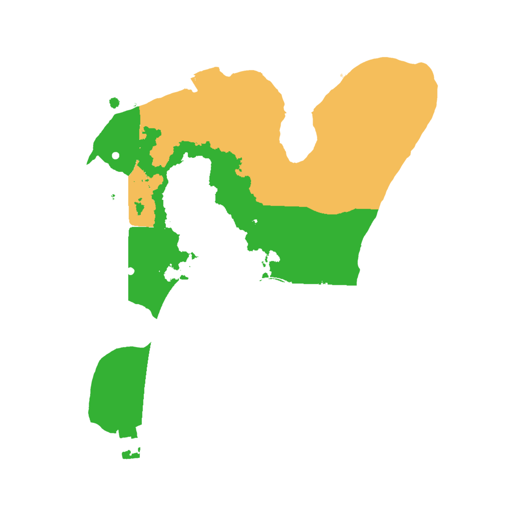 Biome Rust Map: Procedural Map, Size: 2000, Seed: 27163129