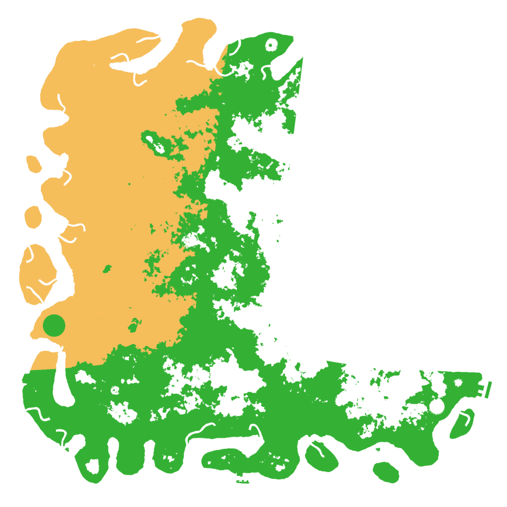 Biome Rust Map: Procedural Map, Size: 6000, Seed: 72123