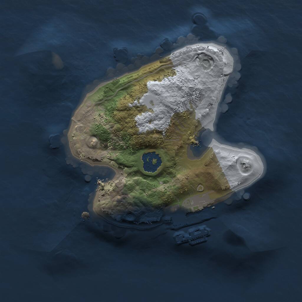 Rust Map: Procedural Map, Size: 1500, Seed: 34214, 2 Monuments