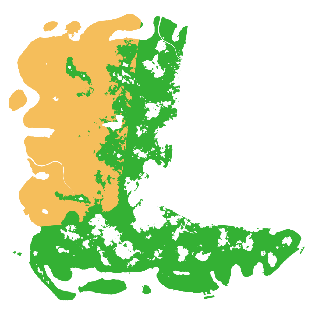 Biome Rust Map: Procedural Map, Size: 6000, Seed: 45640