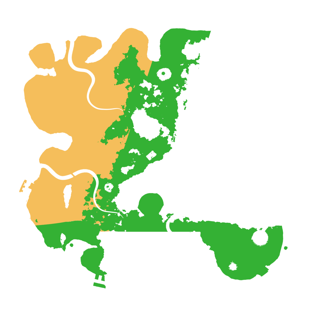 Biome Rust Map: Procedural Map, Size: 3500, Seed: 658753