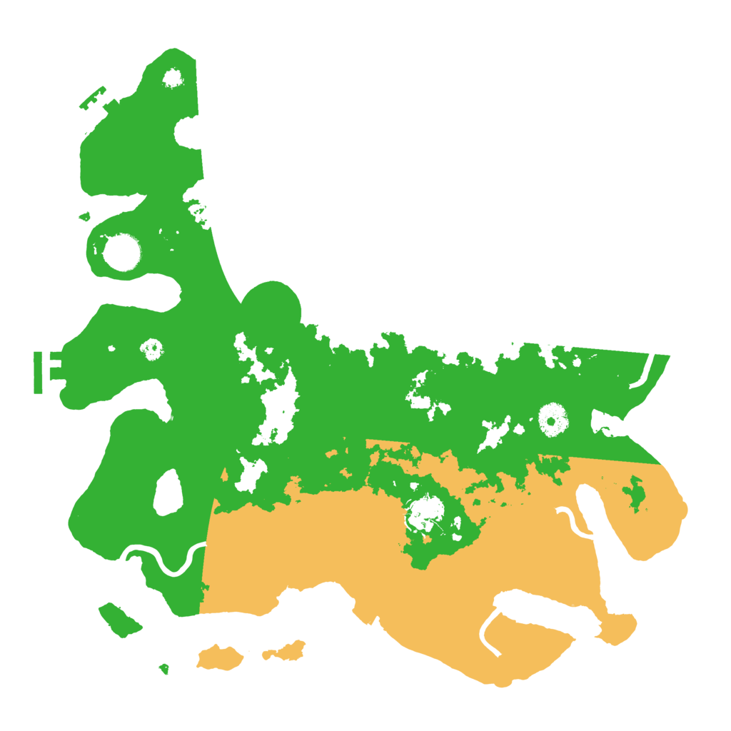 Biome Rust Map: Procedural Map, Size: 3500, Seed: 1300200424