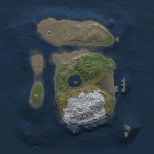 Thumbnail Rust Map: Procedural Map, Size: 1800, Seed: 1693441868, 2 Monuments