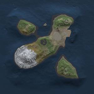 Thumbnail Rust Map: Procedural Map, Size: 1500, Seed: 2361, 3 Monuments