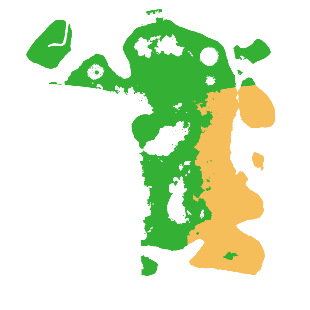 Biome Rust Map: Procedural Map, Size: 3000, Seed: 1234439197