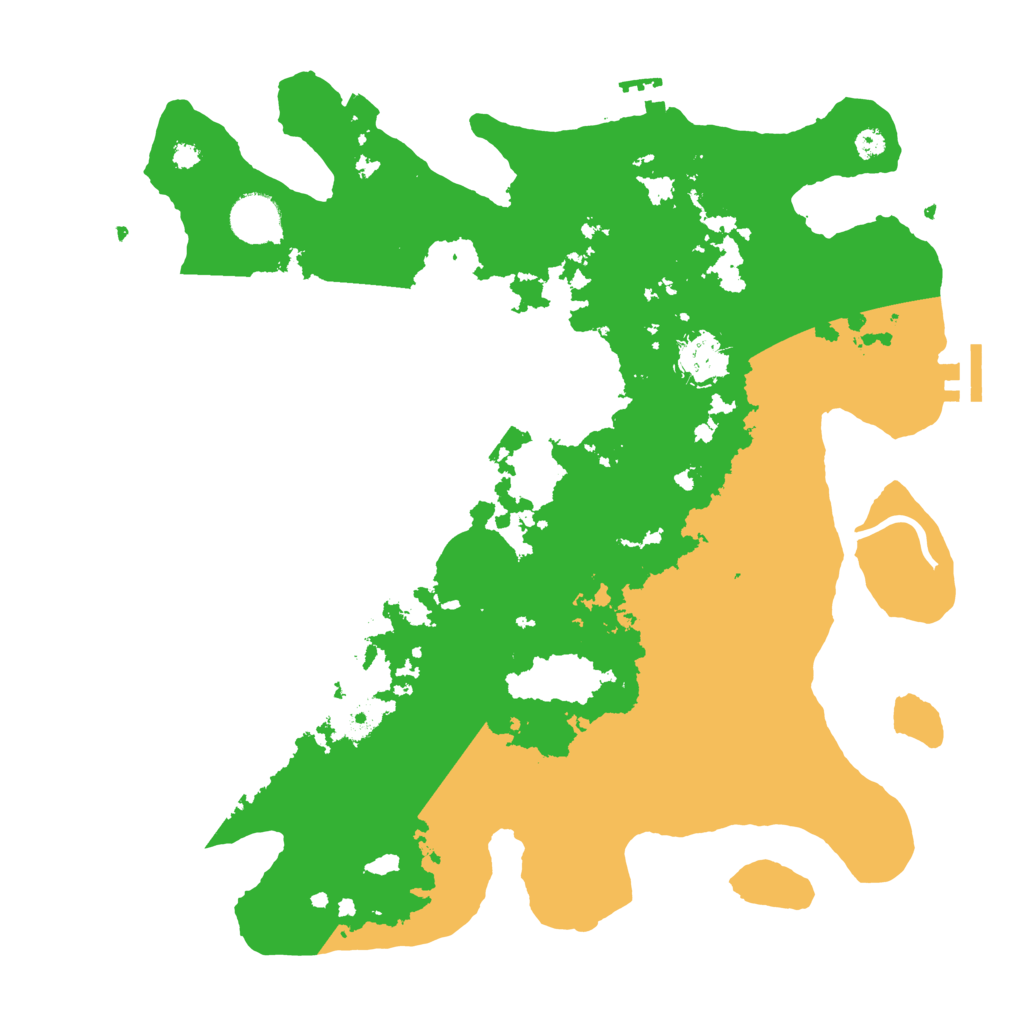 Biome Rust Map: Procedural Map, Size: 3600, Seed: 12008