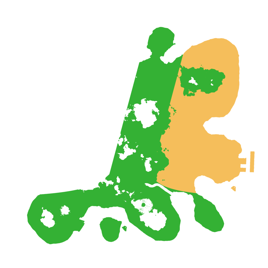 Biome Rust Map: Procedural Map, Size: 2600, Seed: 8008