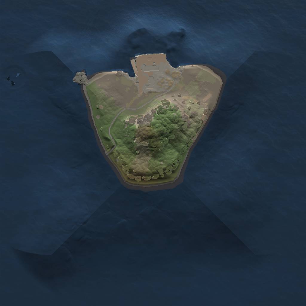 Rust Map: Procedural Map, Size: 1000, Seed: 100311564, 3 Monuments